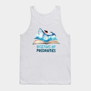 librarian oceans possibilities reading Tank Top